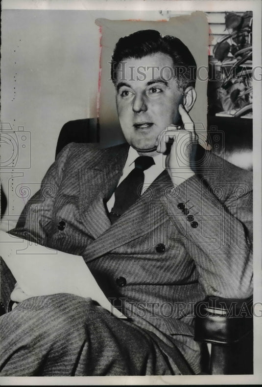 1953 Press Photo Harold H. Velde at House Un-American Activities Committee