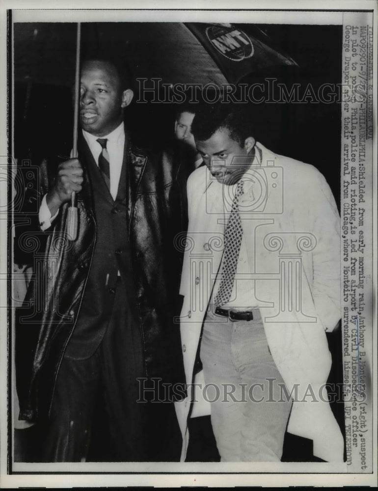 1967 Press Photo Anthony B. Monteiro in Philadelphia After Surrender - nef30190