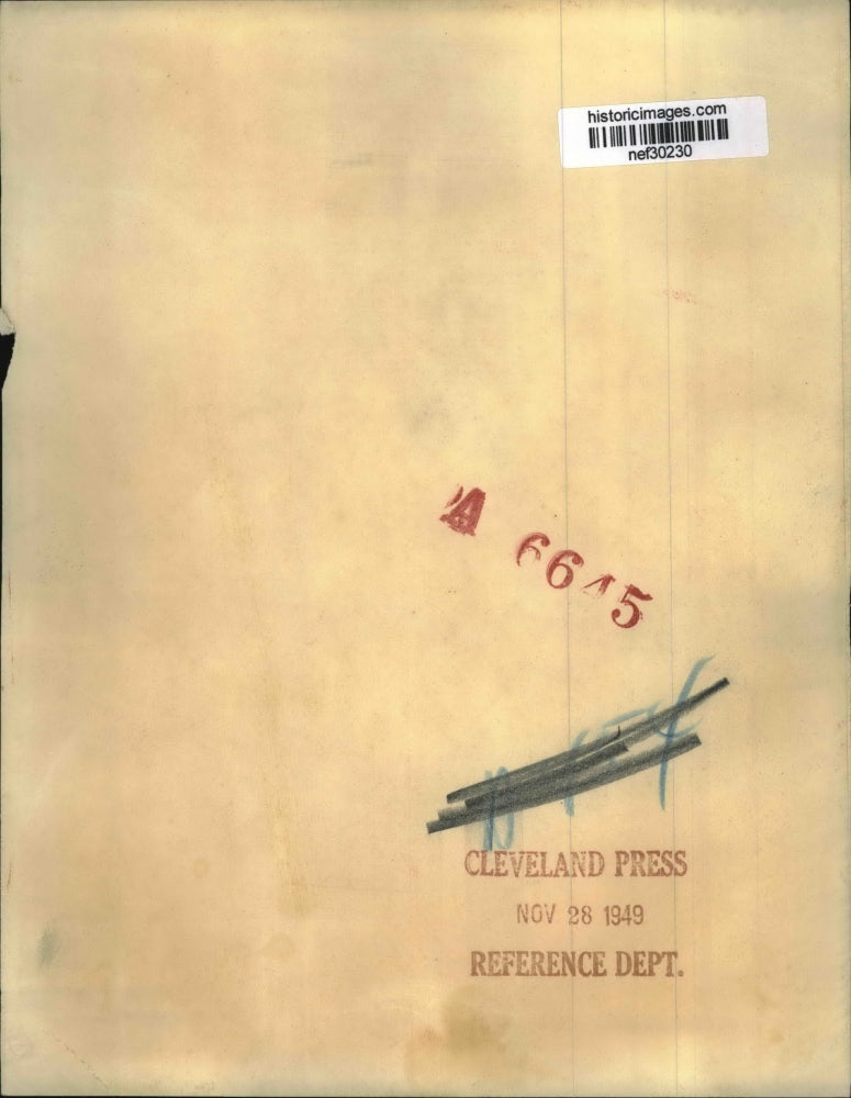 1949 Press Photo John L. Lewis Arriving in New York - nef30230