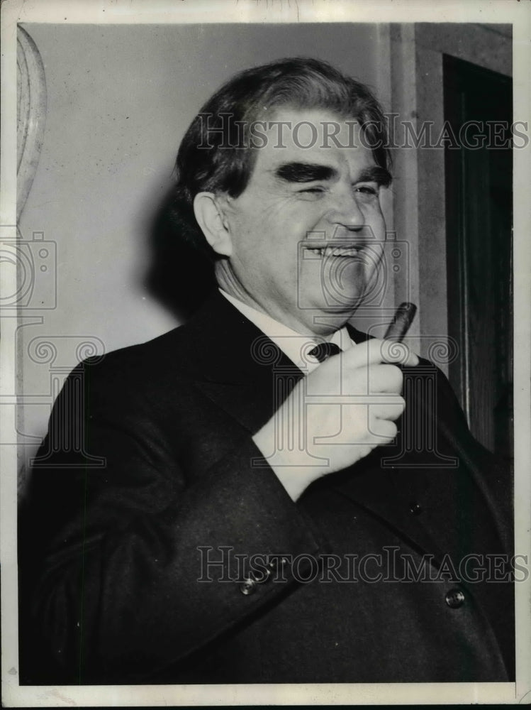 1941 Press Photo John L. Lewis at Industry Labor Conference, Washington, D.C.