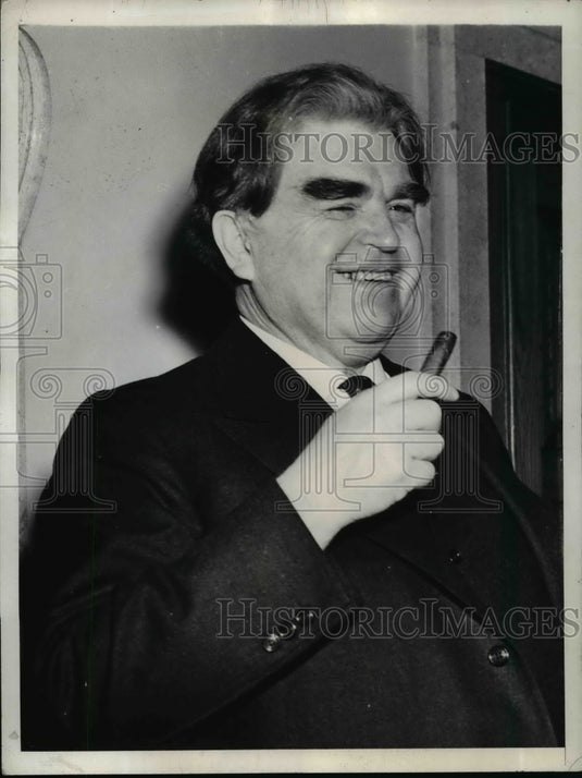 1941 Press Photo John L. Lewis at Industry Labor Conference, Washington, D.C.