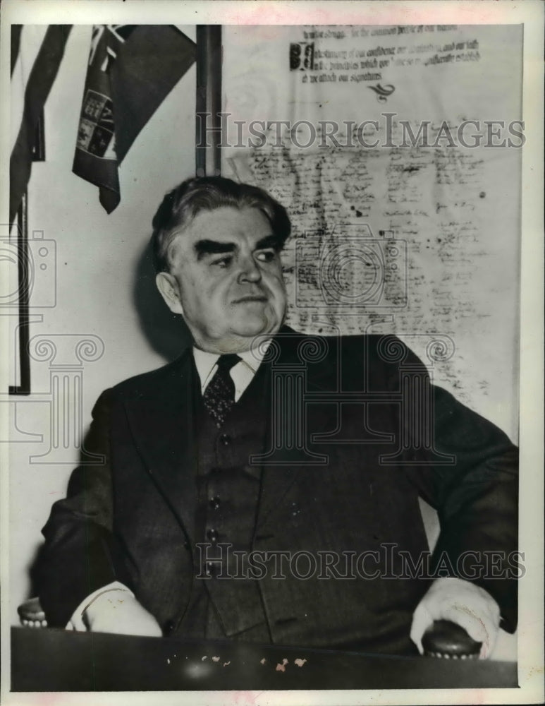 1943 Press Photo John L. Lewis - nef30294