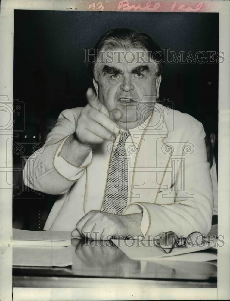 1941 Press Photo John L. Lewis at House rivers & Harbors committee Meeting