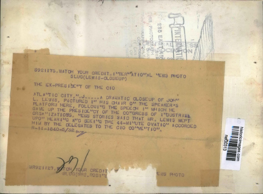 1932 Press Photo John L. Lewis Speaking in Atlantic City, New Jersey - nef30313