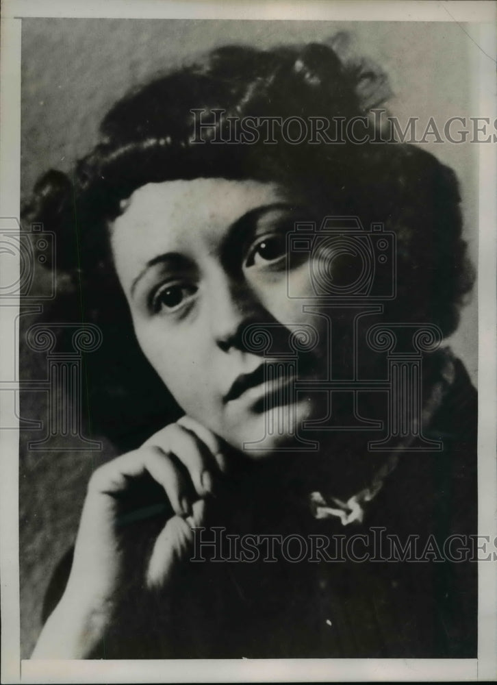 1937 Press Photo Margaret Drennan in New Brunswick Jail for Paul Reeves's Murder