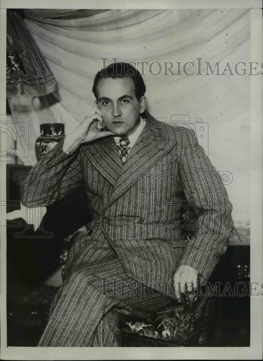 1934 Press Photo Dr. J. Emile Zola - nef30371