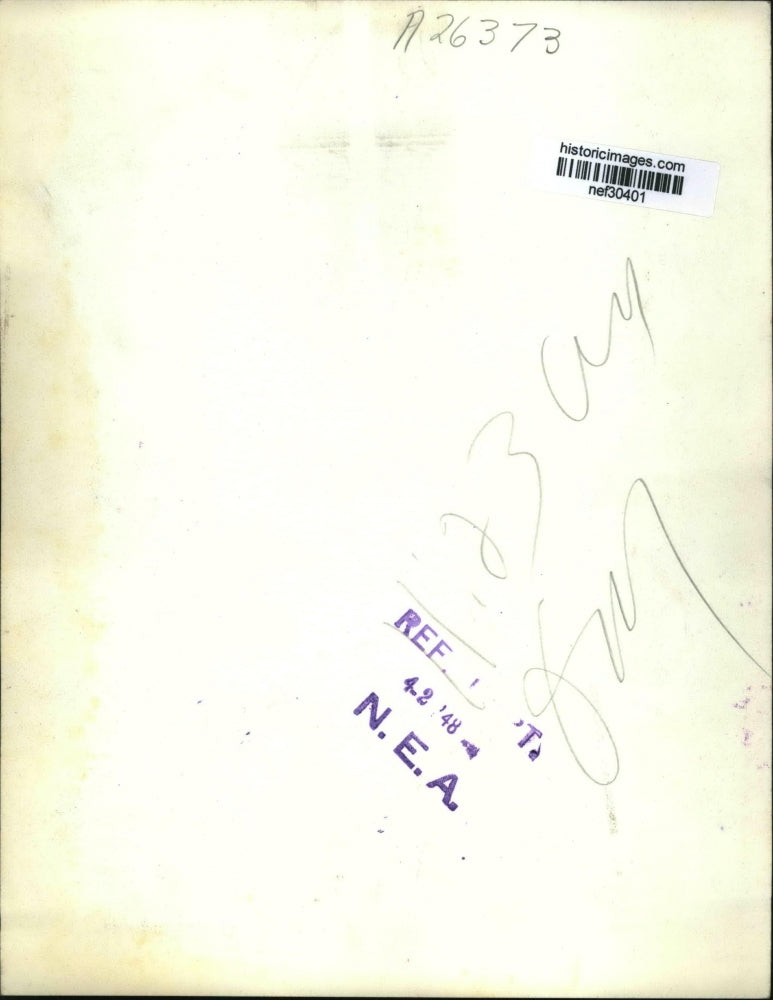 1948 Press Photo Thomas E. Dewey Shaking Hands w Train engineer Thomas Oliver