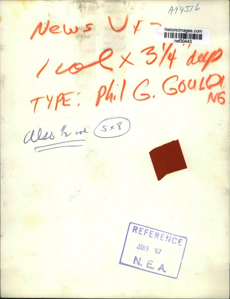 1967 Press Photo Deputy Asst Secretary of Defense Phil G Goulding at Pentagon