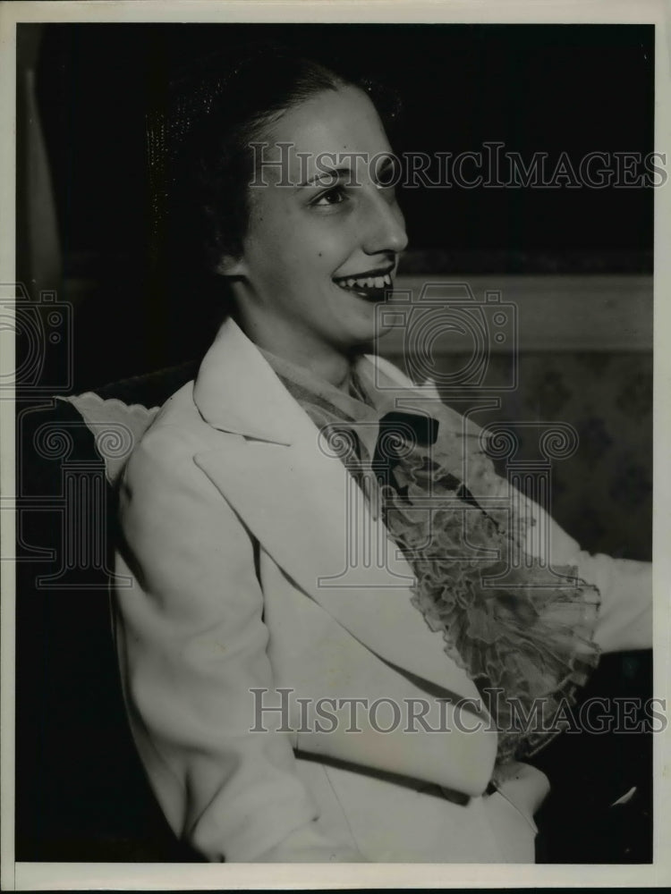 1936 Press Photo Closeup of Peggy Ann Landon - nef30498