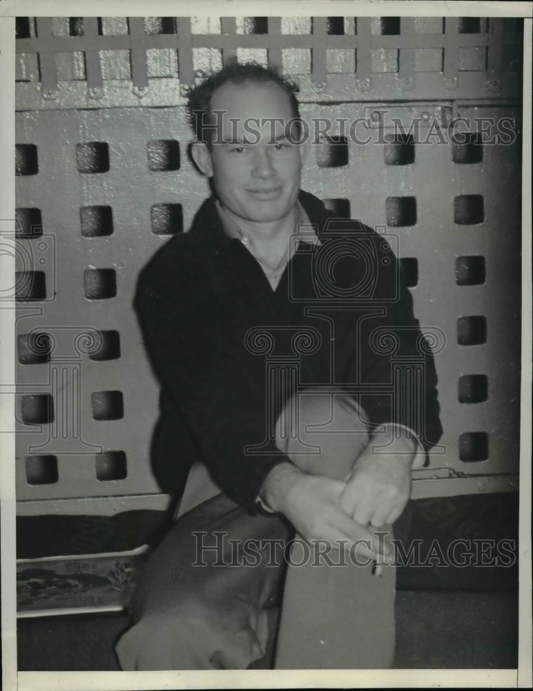 1938 Press Photo Karl Clark Strain charged of Woundingand Kidnapping a Policeman
