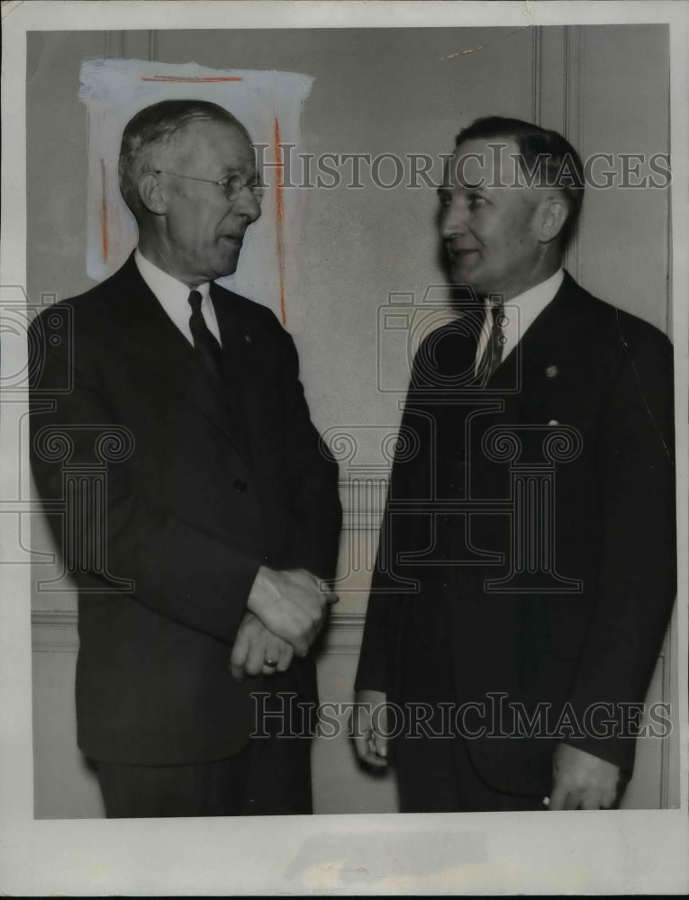 1934 Press Photo Theodore F Humphreys and A.A. Stephens - nef30634