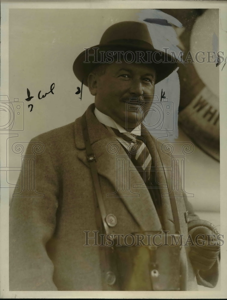 1927 Press Photo Siegmund Frankel Arriving in NY on the S.S. Majestic