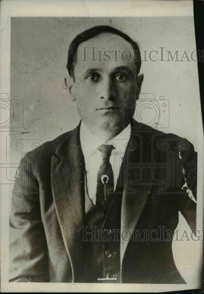 1929 Press Photo Police Search For Charles L Strada Engineer & Contractor