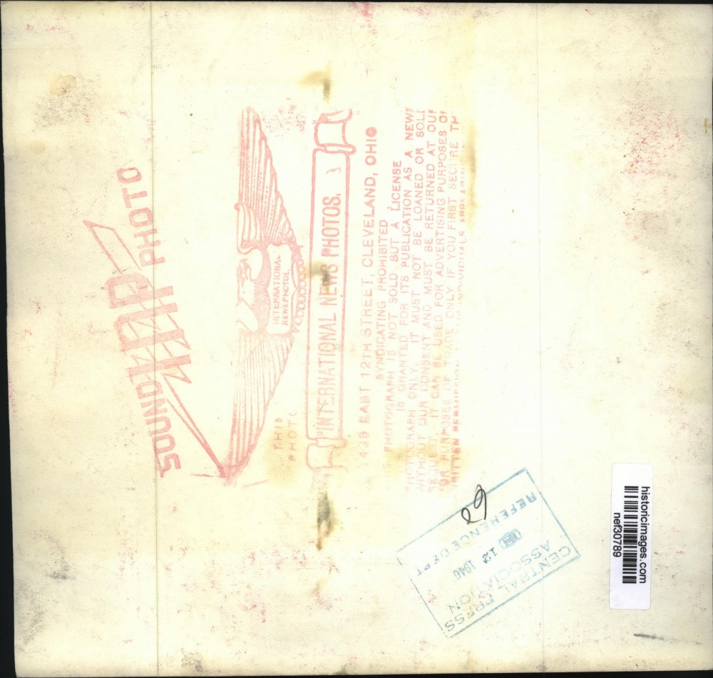 1946 Press Photo John L. Lewis Walking in Washington, D.C. - nef30789