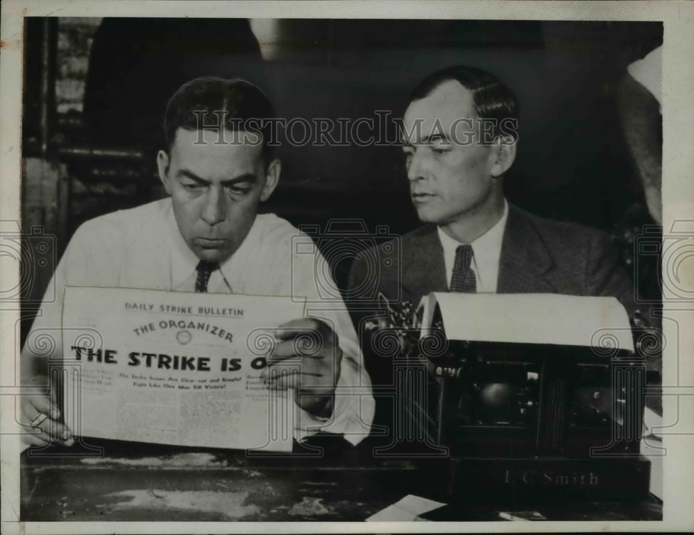 1941 Press Photo brothers Miles and Grant Dunne of CIO charged with sedition