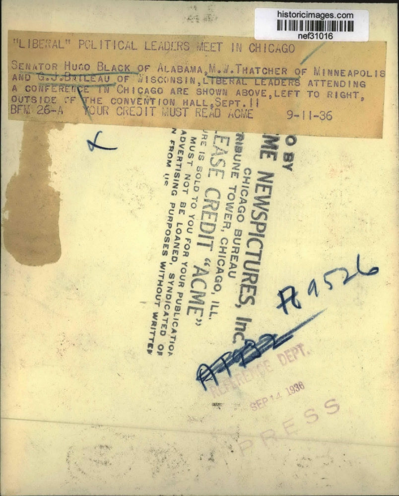 1936 Press Photo Officials Attend Conference in Chicago - nef31016