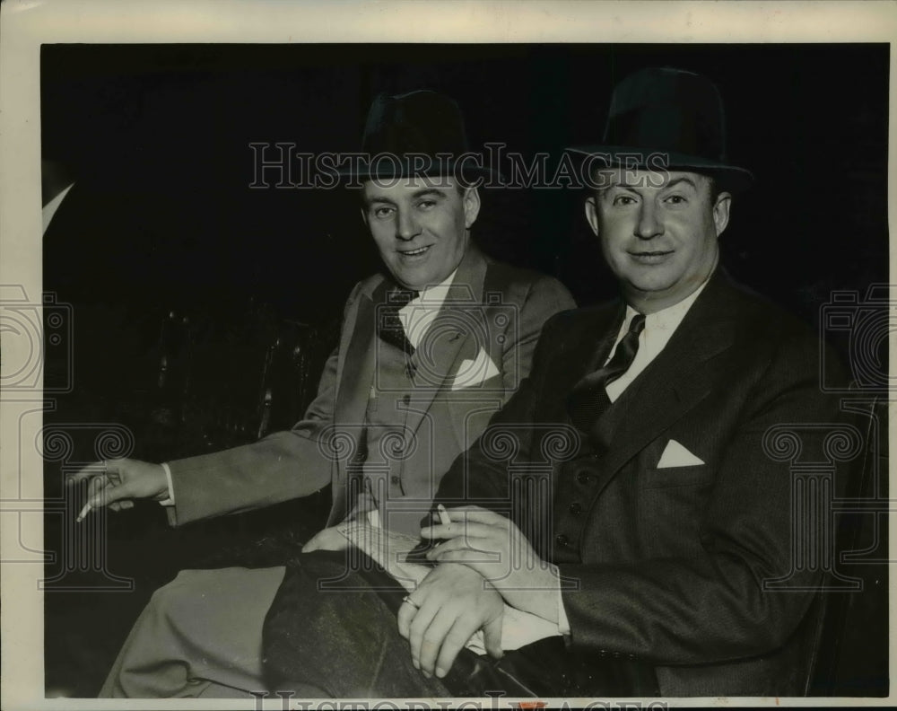 1935 Press Photo Dan Duffy, John McCome - nef31038