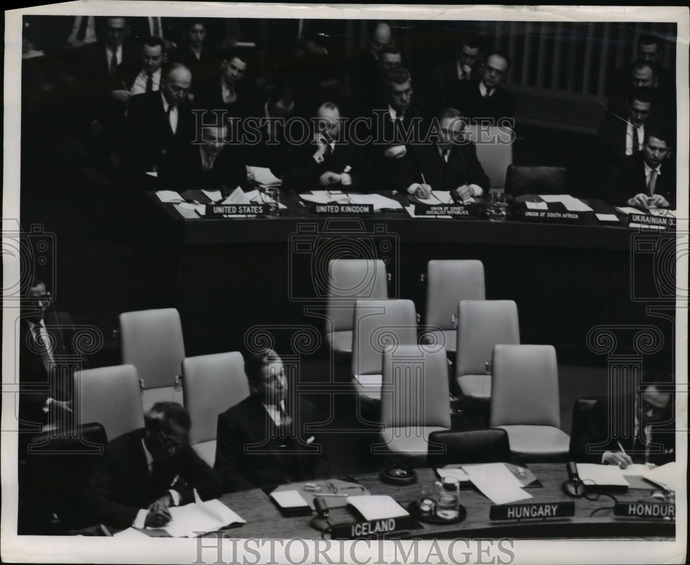 1957 Press Photo United Nations General Assembly First Committee, New York