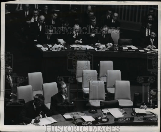 1957 Press Photo United Nations General Assembly First Committee, New York