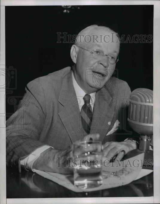 1951 Press Photo Ben Tate Defends Himself VS Accusations of Campaign Fund Fraud