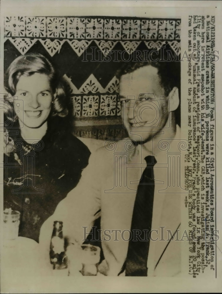 1960 Press Photo Civil Aeronautics Board Investigates Crash That Killed 34
