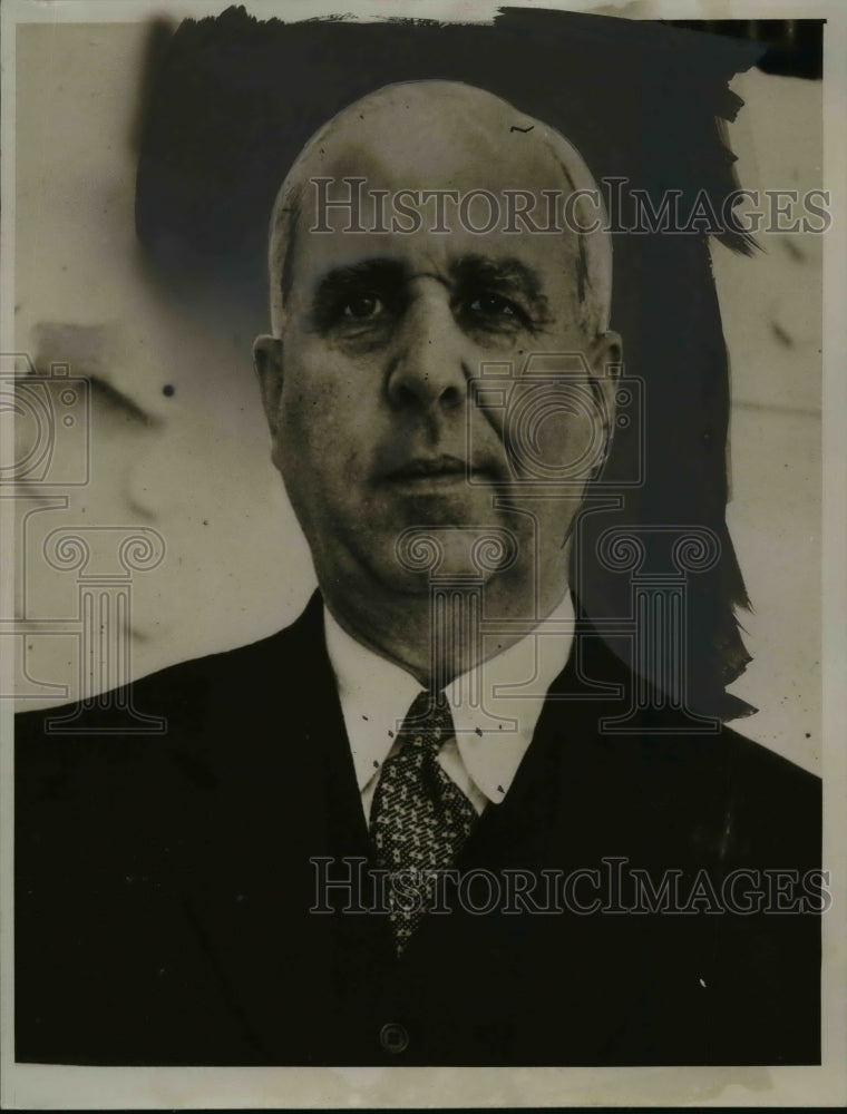 1935 Press Photo P.W. Litchfield, Executive of Goodyear Tire and Rubber