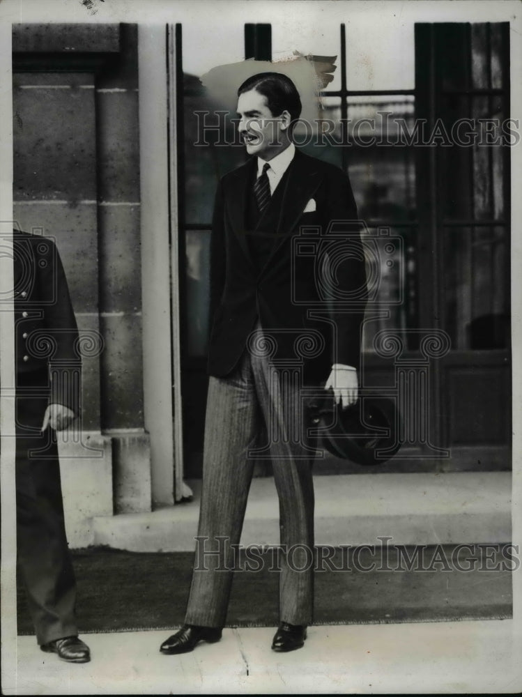Load image into Gallery viewer, 1935 Press Photo Reich's Decision Keeps Europe's Statesman on Move, Anthony Eden
