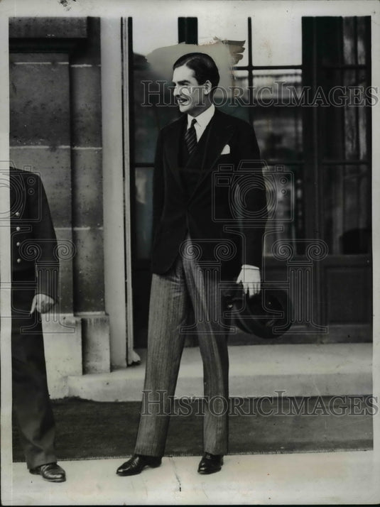 1935 Press Photo Reich's Decision Keeps Europe's Statesman on Move, Anthony Eden