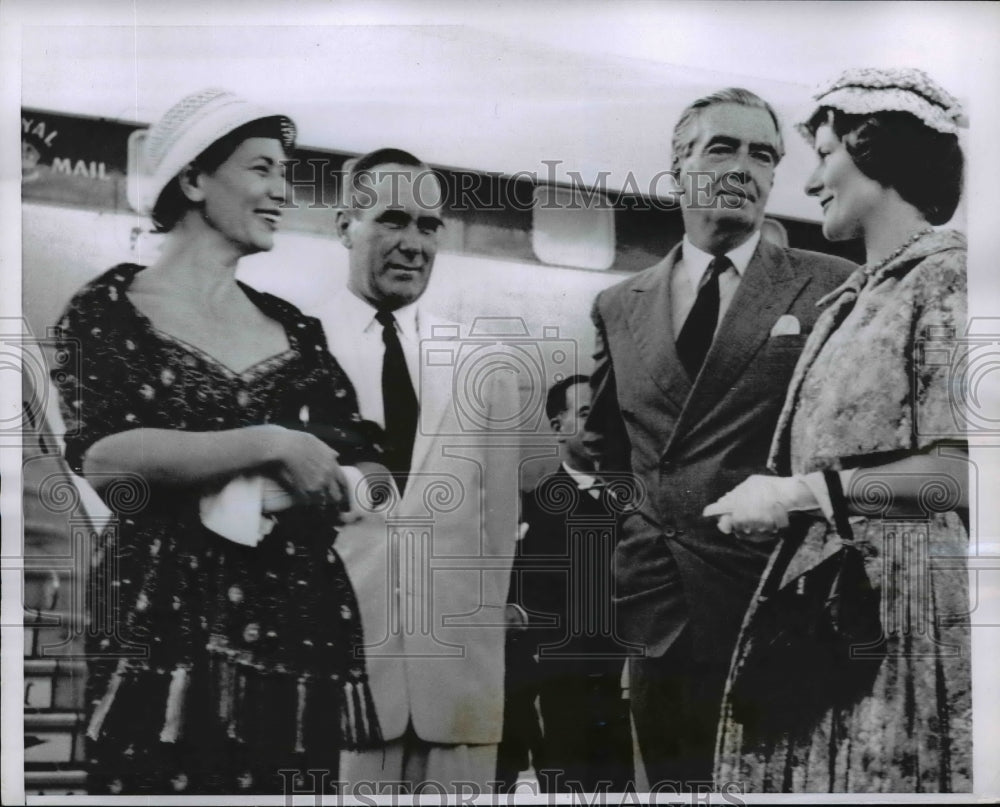 1956 Press Photo Montego Bay, Jamaica: Sir Anthony Eden and Lady Eden Vacation- Historic Images