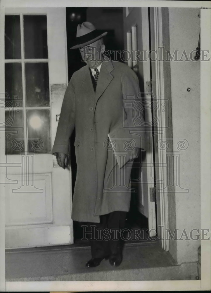 1937 Press Photo Senator James F Byrnes of South Carolina at White House