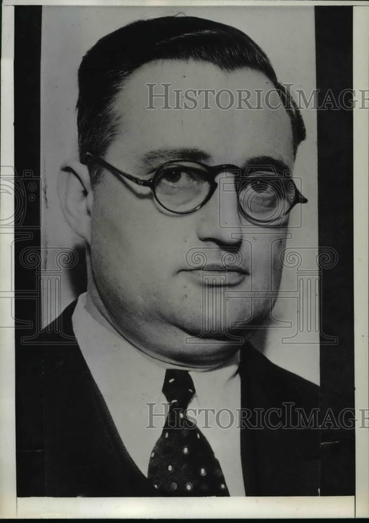 1937 Press Photo Harvey C. Freming Pres. of the International Oil Workers Union