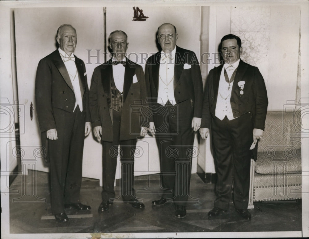 1935 Press Photo Members of Knights of Columbus In Annual Convention Dinner