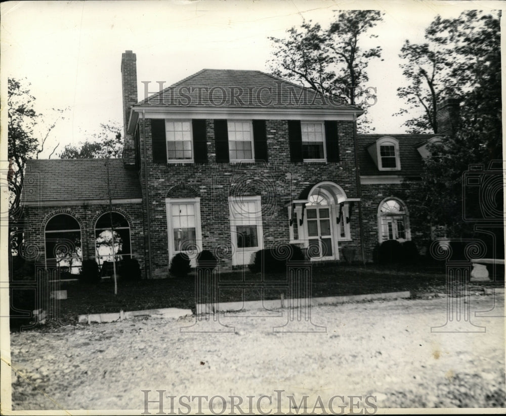 1937 Press Photo Exterior View of Home - nef31738