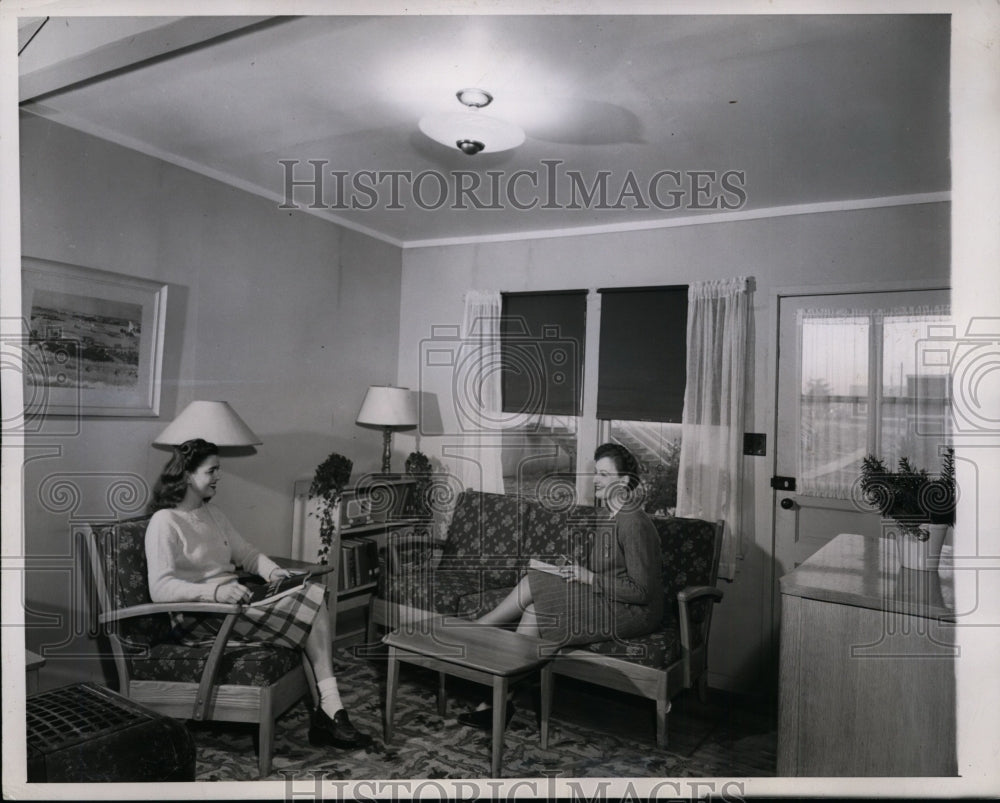1946 Press Photo Reconverted War Housing Units to Aid Returning Veterans