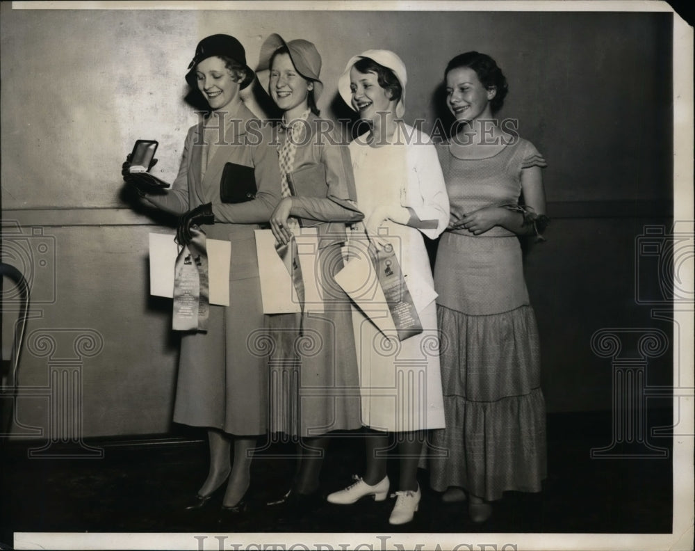 1932 Press Photo Winners of the 4H style competition at the Chicago Convention
