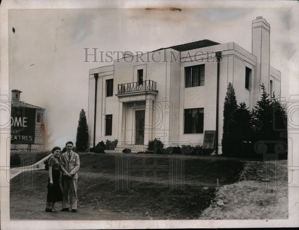 1936 Press Photo William Moegelin & Florence Seifert Elope Against Parents Wish