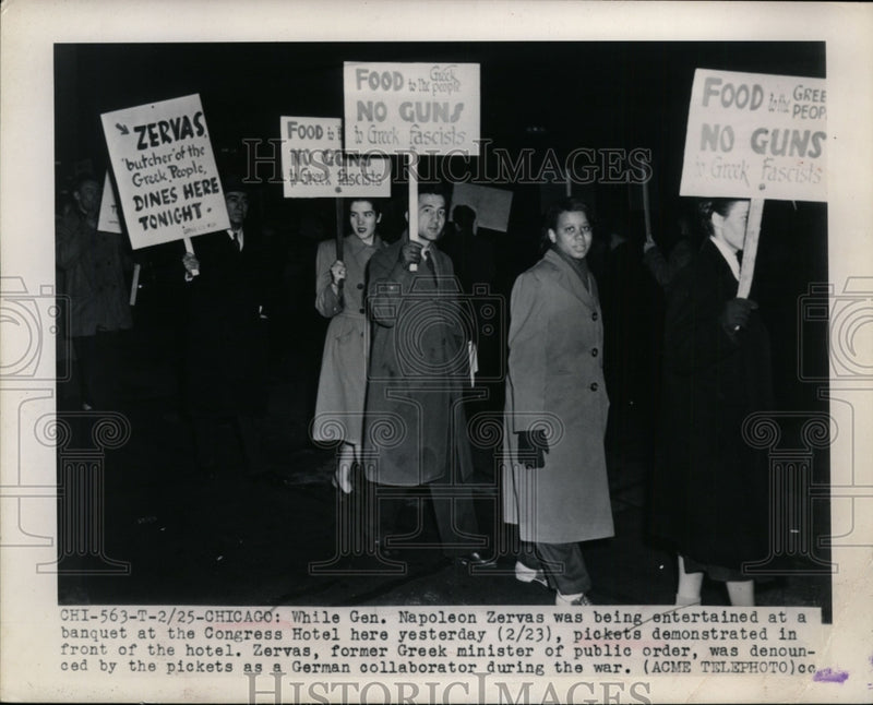 Load image into Gallery viewer, 1948 Press Photo General Napoleon Zervas stays at the Congress Hotel

