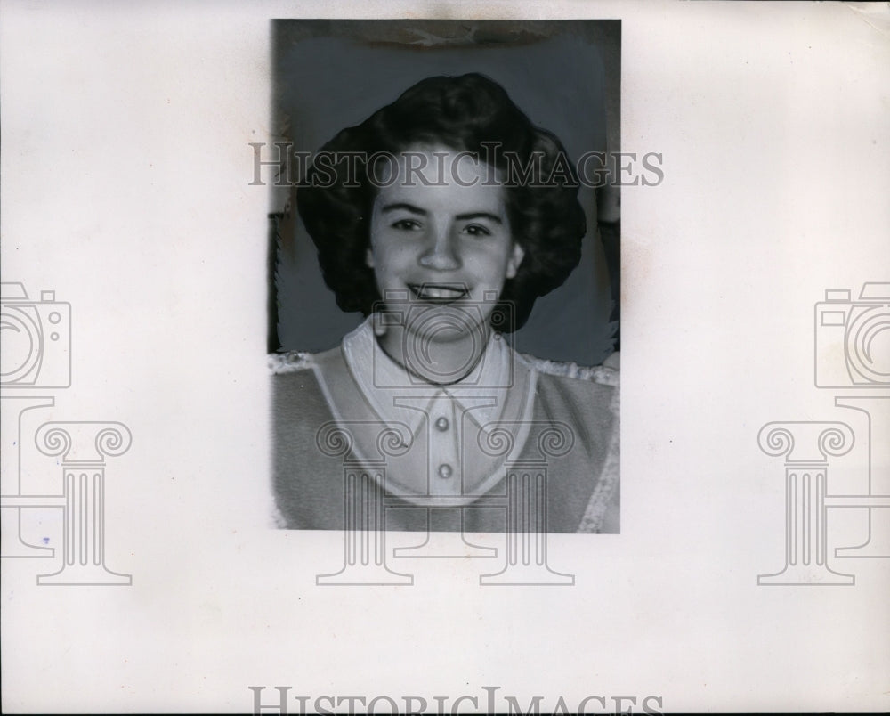 1955 Press Photo Gloria Fay Kidnap Victim - nef31885