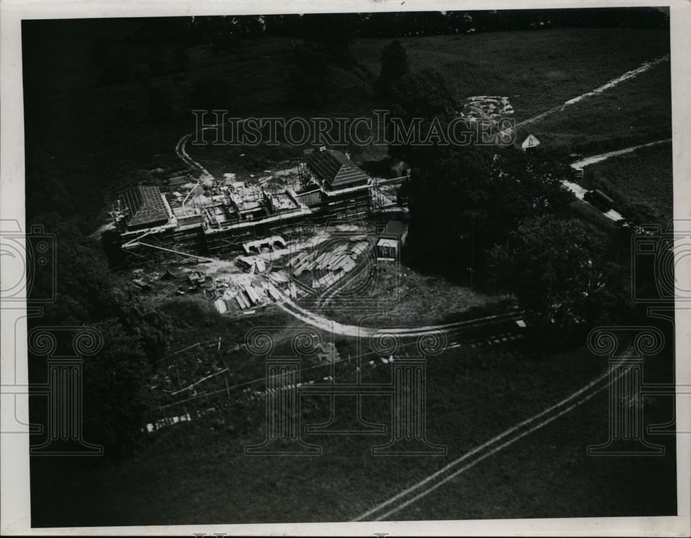 1937 Press Photo Aerial View W.H. Stillwell&#39;s Home - nef31914
