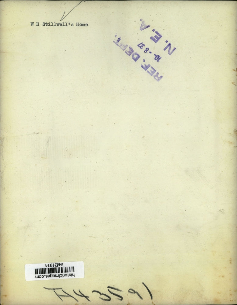 1937 Press Photo Aerial View W.H. Stillwell's Home - nef31914