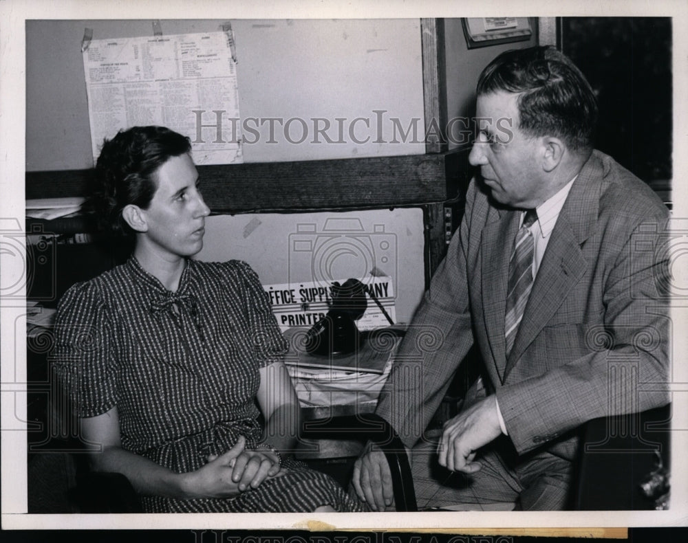 1944 Press Photo Mrs Robert Steiger Confesses to Poisoning Helen Hovey, IL