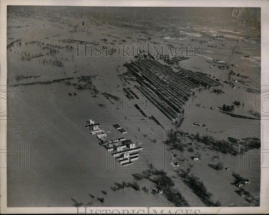 Press Photo Flood in Center of Louisville - nef32112