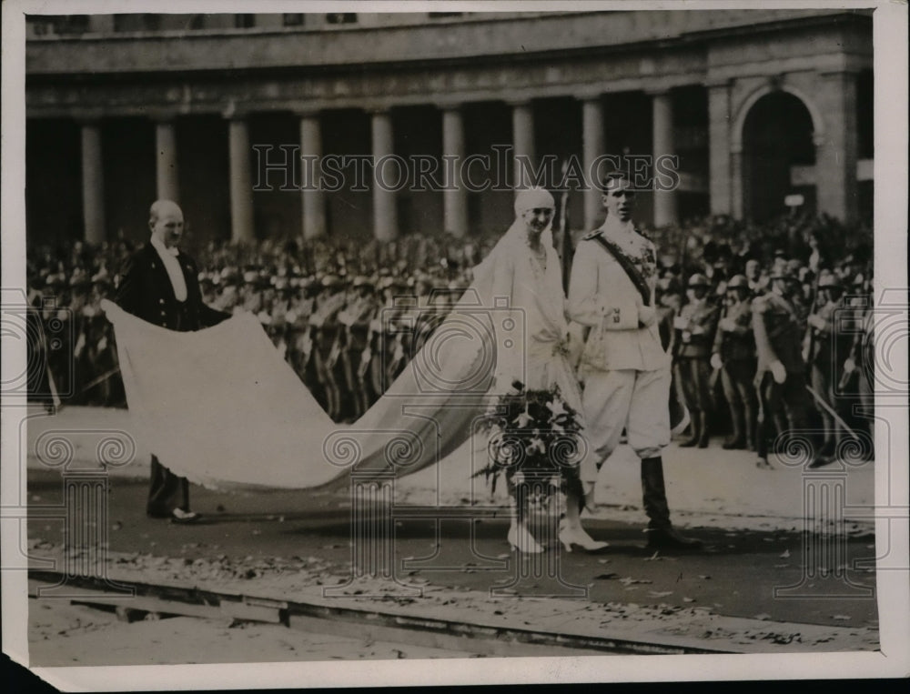 1929 Press Photo Naples, Princess Anne Marries Duke of Apulia- Historic Images