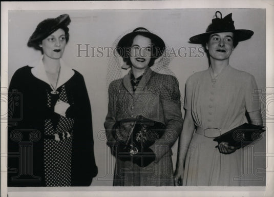 1938 Press Photo Pittsburgh, PA- Unopposed Women Are New Officers of Association