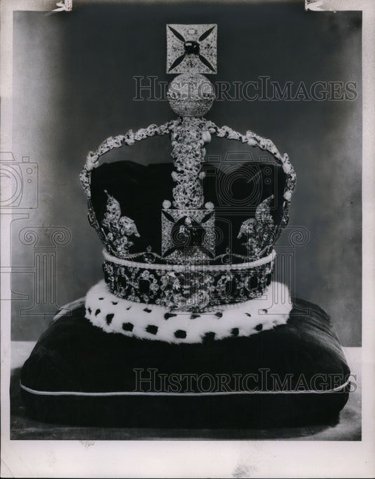 1953 Press Photo Coronation Crown - nef32190