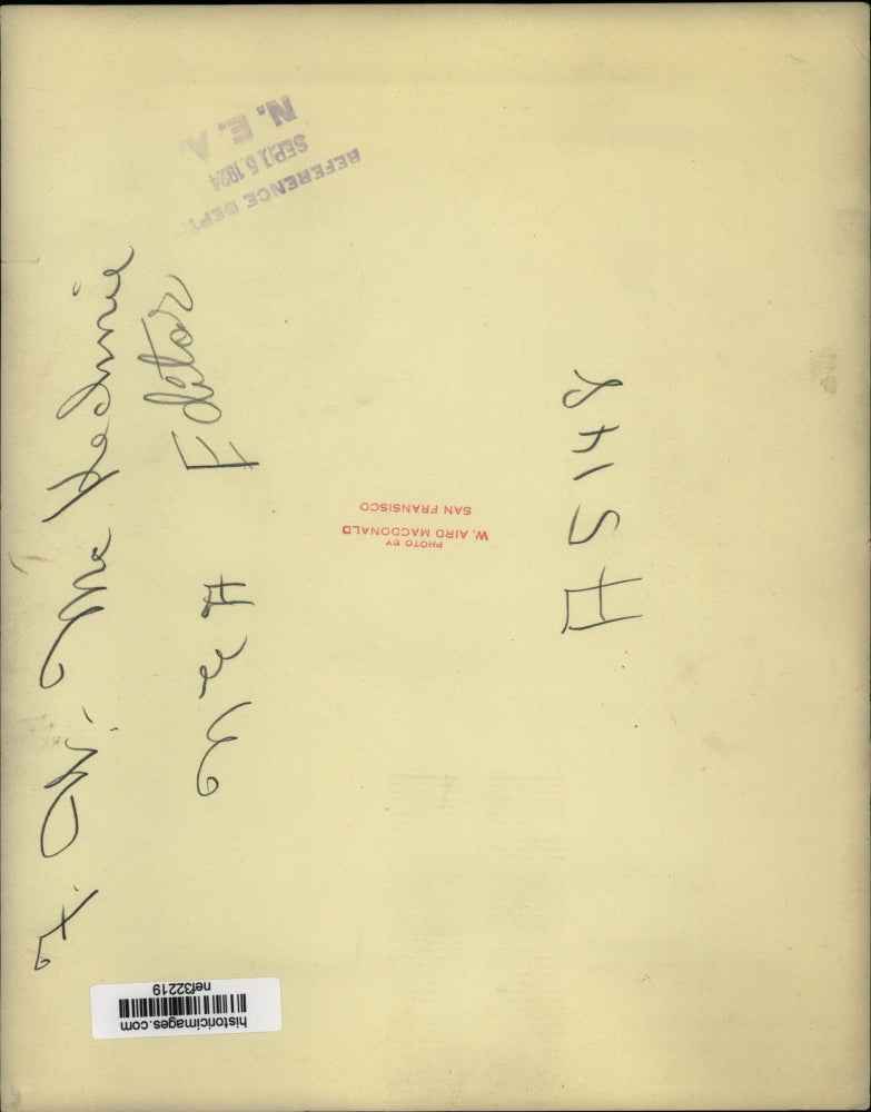 1924 Press Photo F.W. McKechnie, NEA Editor - nef32219