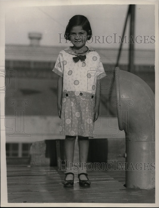 1932 Press Photo Robeen Taylor traveling from Los Angeles to Costa Rica alone
