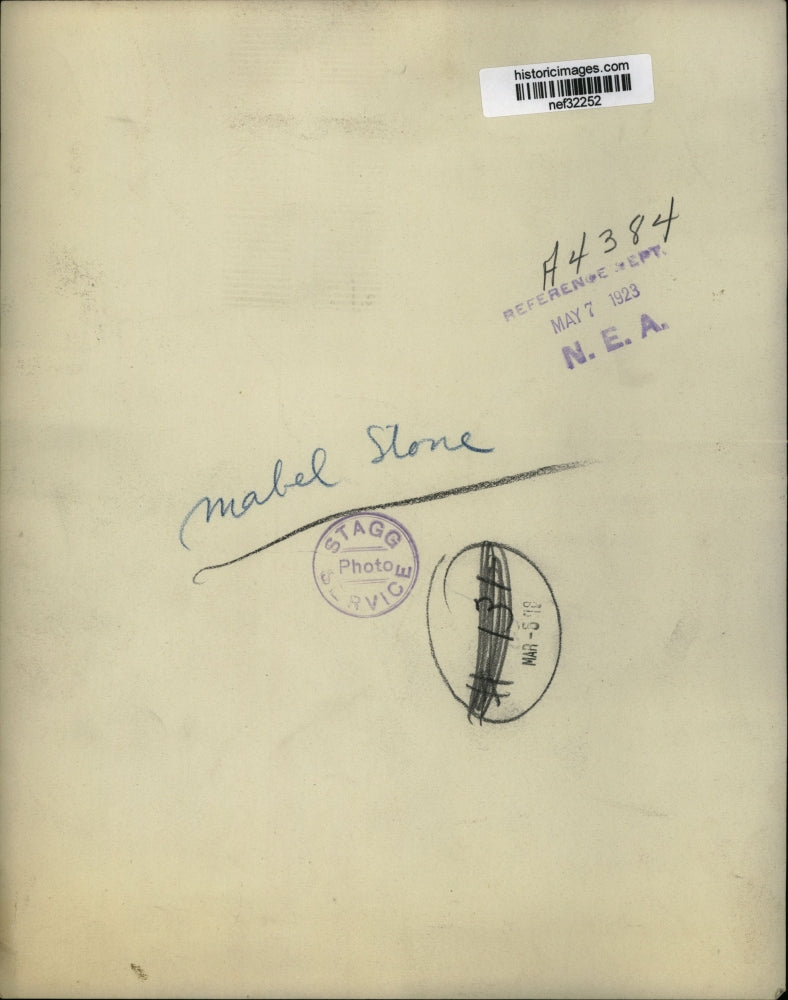 1923 Press Photo Mabel Stone - nef32252