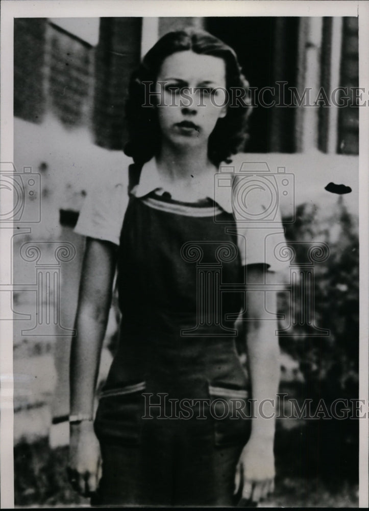 1939 Press Photo 17 year old Goldie Gehrke to be returned to her parents