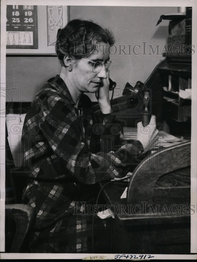 1938 Press Photo Mrs. Ruth Yeamans of Buhl, ID, is Only Police Judge Since 1929